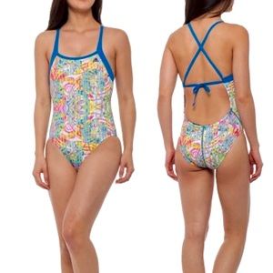 XS ADIDAS “ One Piece Aqua Solace” Swimsuit NWT!